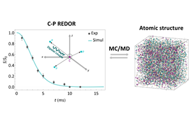 Nuclear magnetic resonance-guided Monte Carlo/molecular dy-namics structure inference for amorphous solids 2025.100773